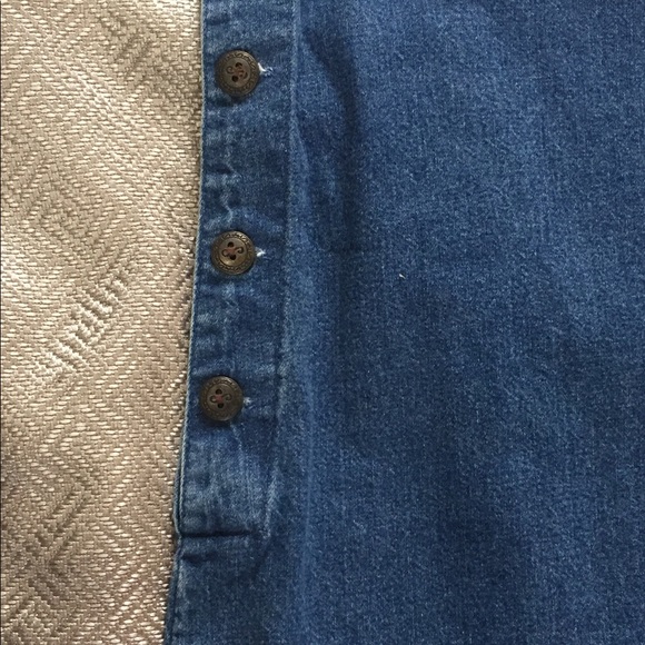 Maxi Length Denim Jumper/Dress / 90’s Vintage - Picture 7 of 9